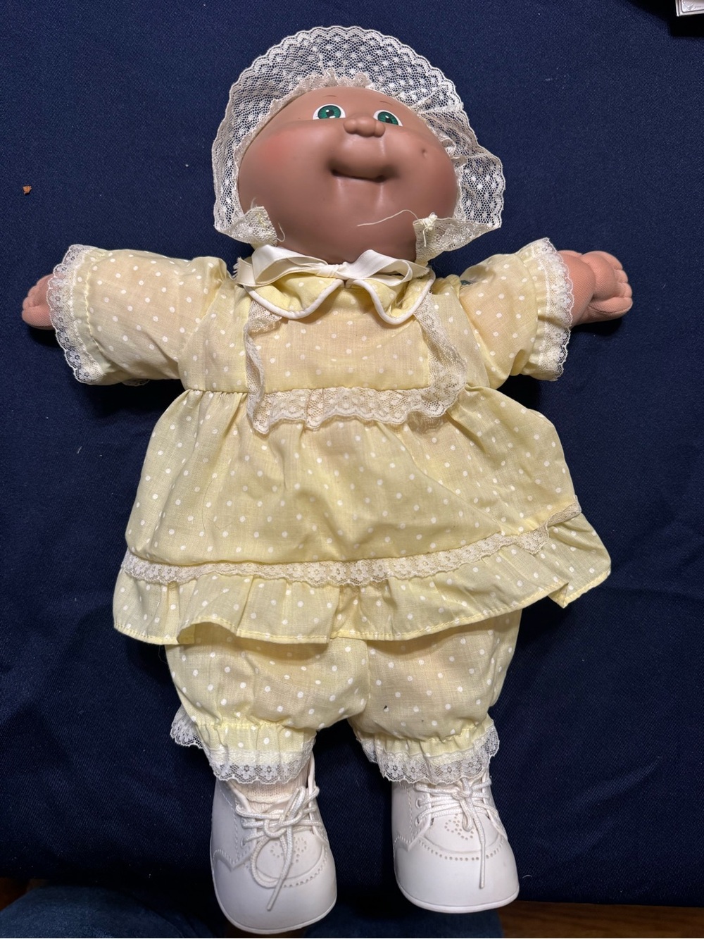 Cabbage Patch Kids Preemie Doll Green Eye Bald Dimple 1978 1982 Xavier R Vintage